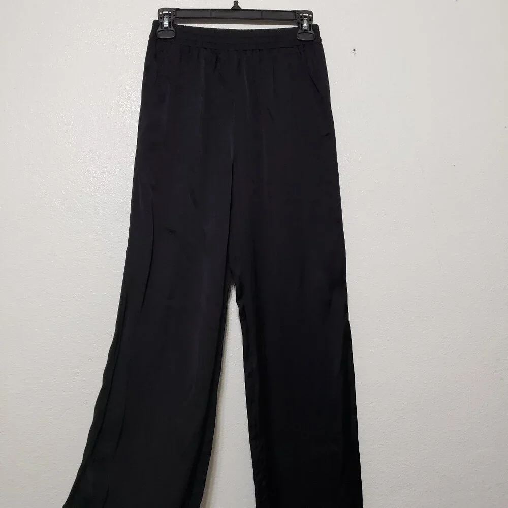 Lavender Brown Flowy Pants - Picture 4 of 14
